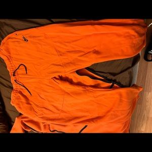 Orange Nike Sportswear Tech fleece Set